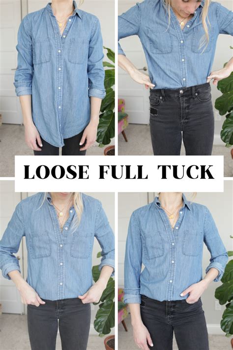 how to tuck a baggy shirt|how to tuck a shirt straight.